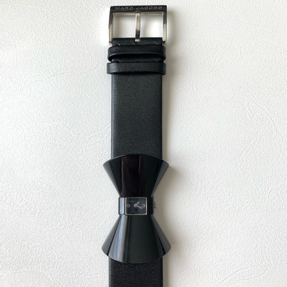 Marc by Marc Jacobs black leather bow watch - Picture 1 of 8